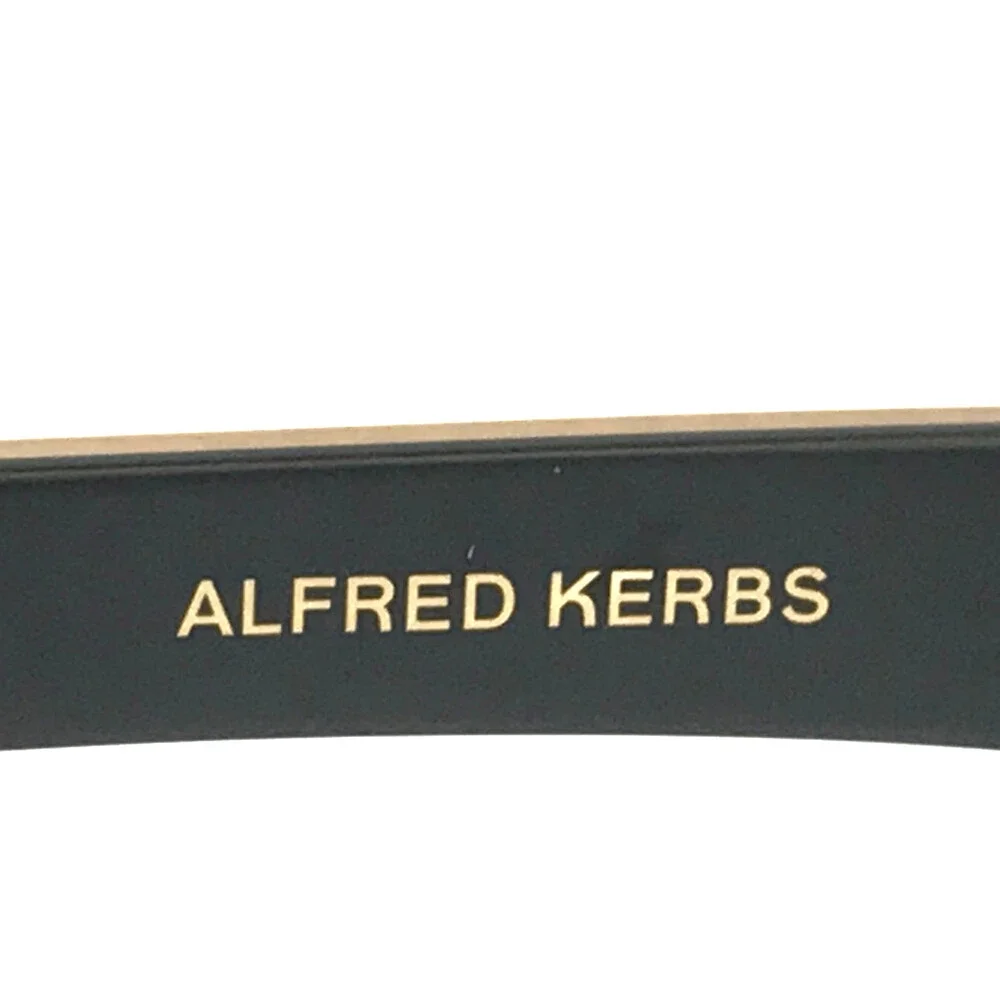 Alfred Kerbs Eyeglasses Frames FRANK BK Black Gold Square Full Rim 54-17-142